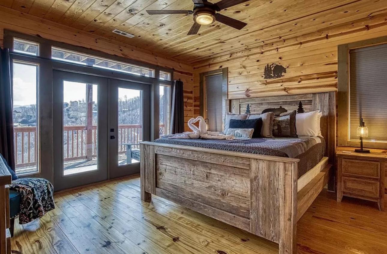 Hawk'S View Log Cabin -Mountains In Gatlinburg. Villa Exterior photo