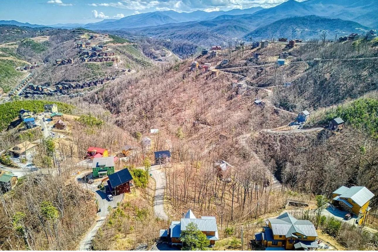 Hawk'S View Log Cabin -Mountains In Gatlinburg. Villa Exterior photo
